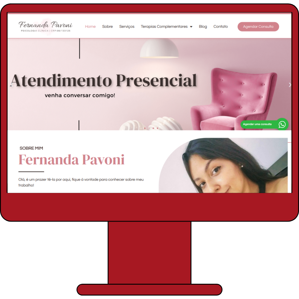 Projeto de Site Institucional para Psicóloga: Destaque em Desenvolvimento Web